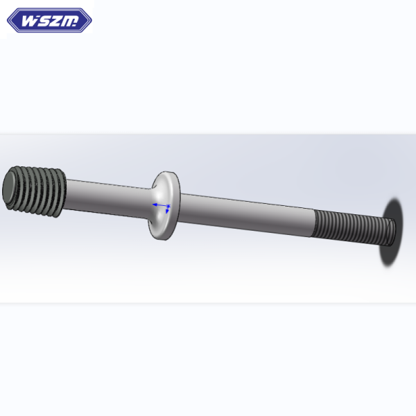 Steel Pin Spindle with Bolt